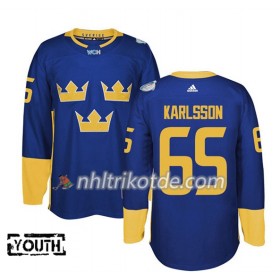 Schweden Trikot Erik Karlsson 65 2016 World Cup Lila Premier - Kinder